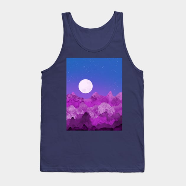 Purple Mountain Peaks Tank Top by SartorisArt1